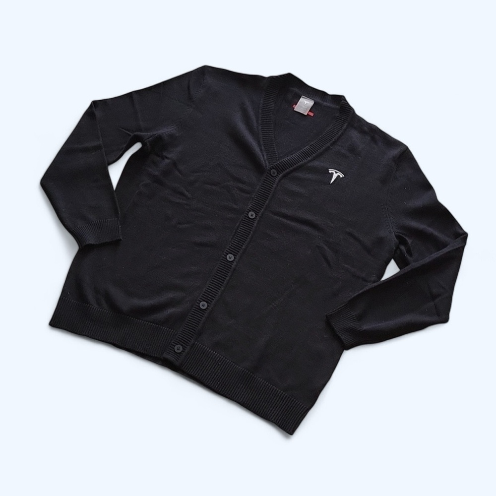 Tesla Men V Neck Cardigan sweater Size XL *SEALED *New